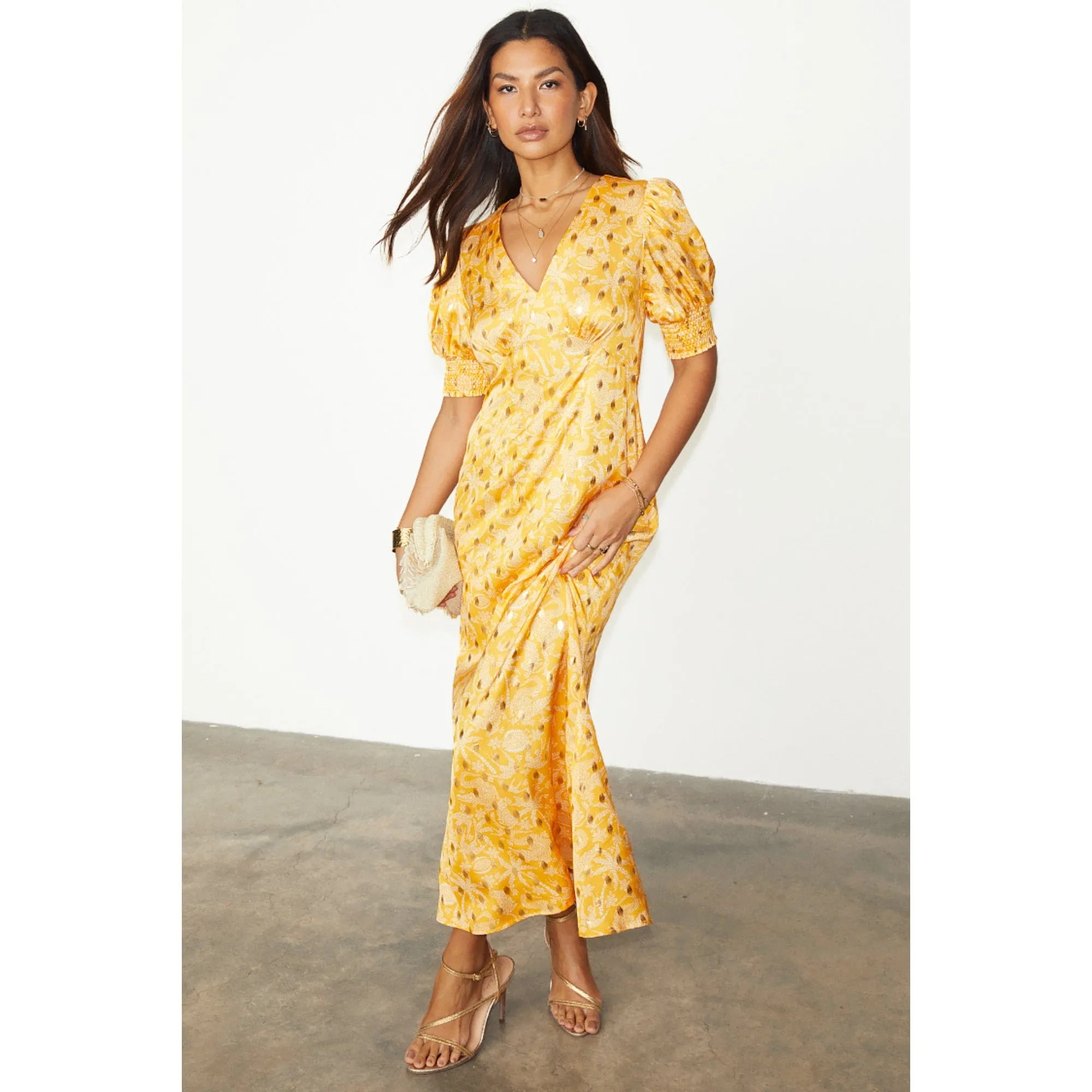 Never Fully Dressed Yellow Mosaic May Dress