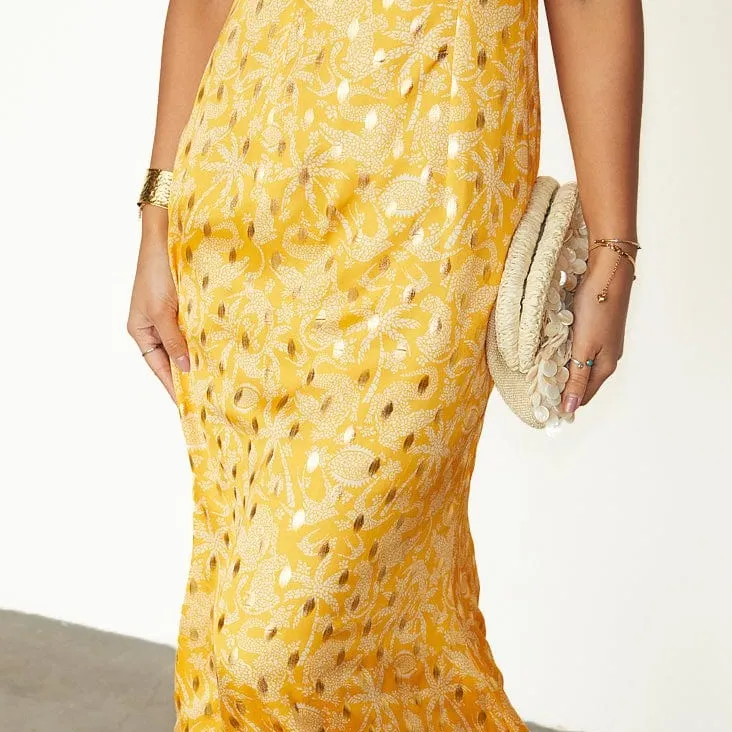 Never Fully Dressed Yellow Mosaic May Dress