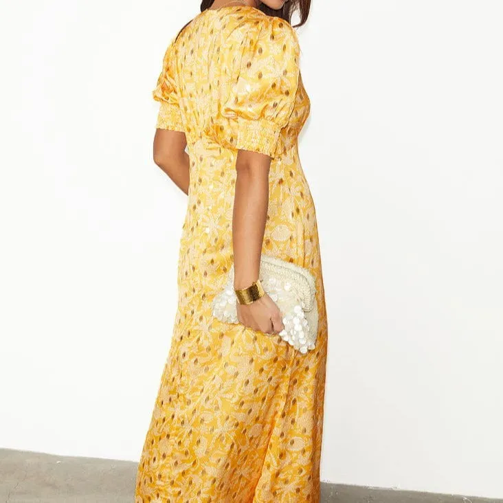 Never Fully Dressed Yellow Mosaic May Dress