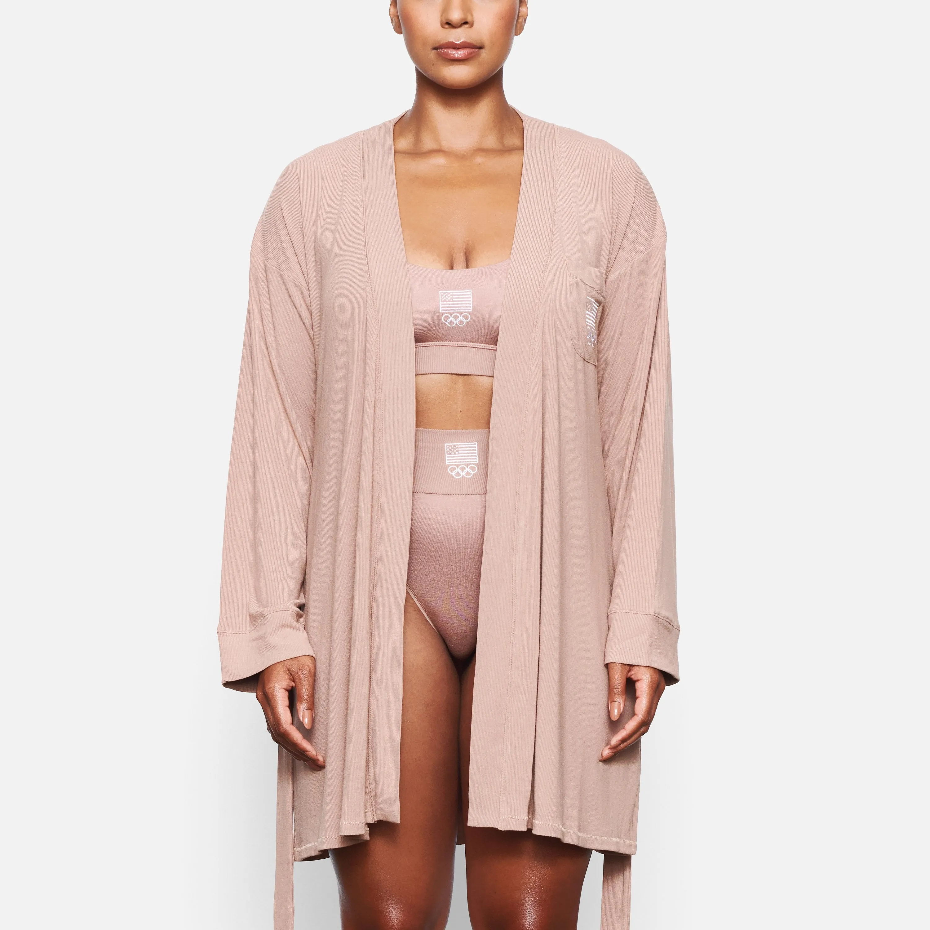 OLYMPIC CAPSULE RIB ROBE | SIENNA