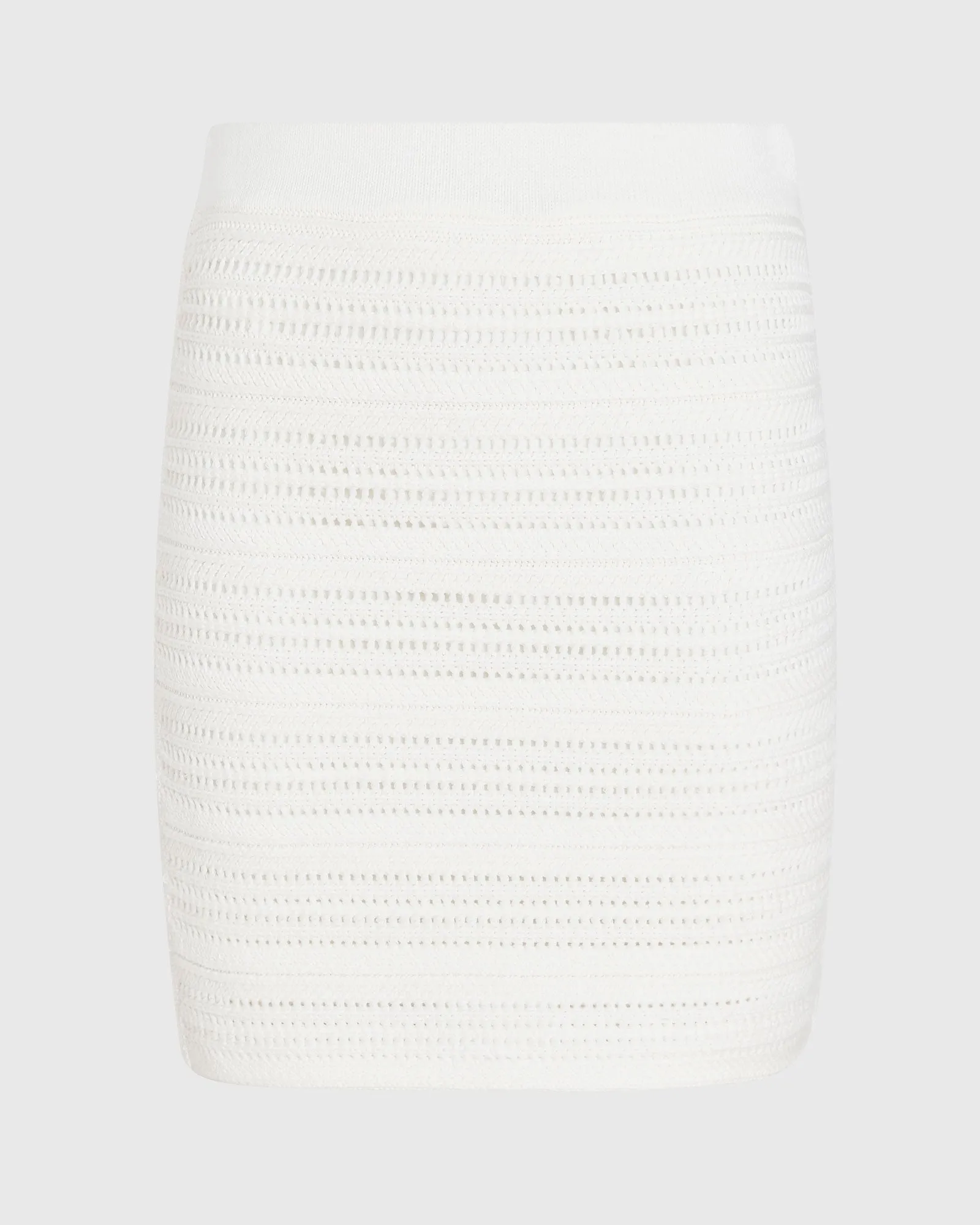 Open-Stitch Mini Skirt