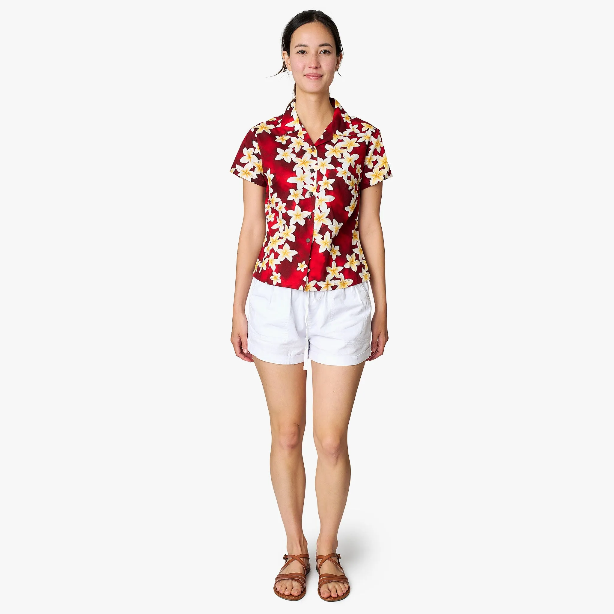 Plumeria Camp Blouse