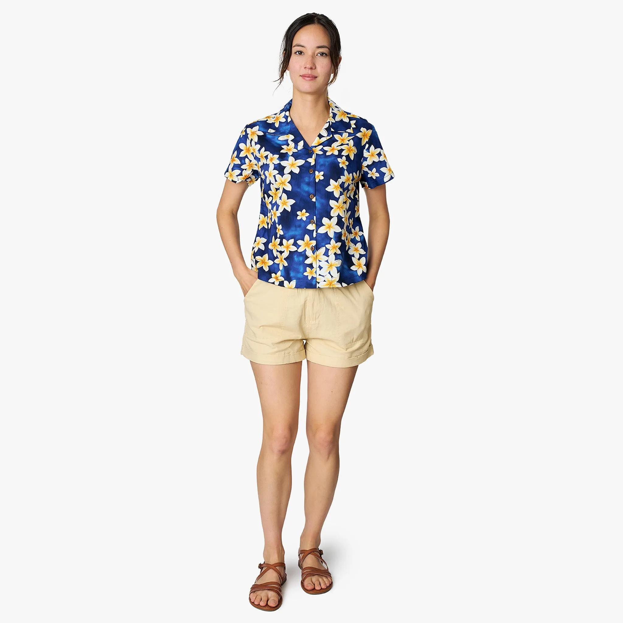 Plumeria Camp Blouse