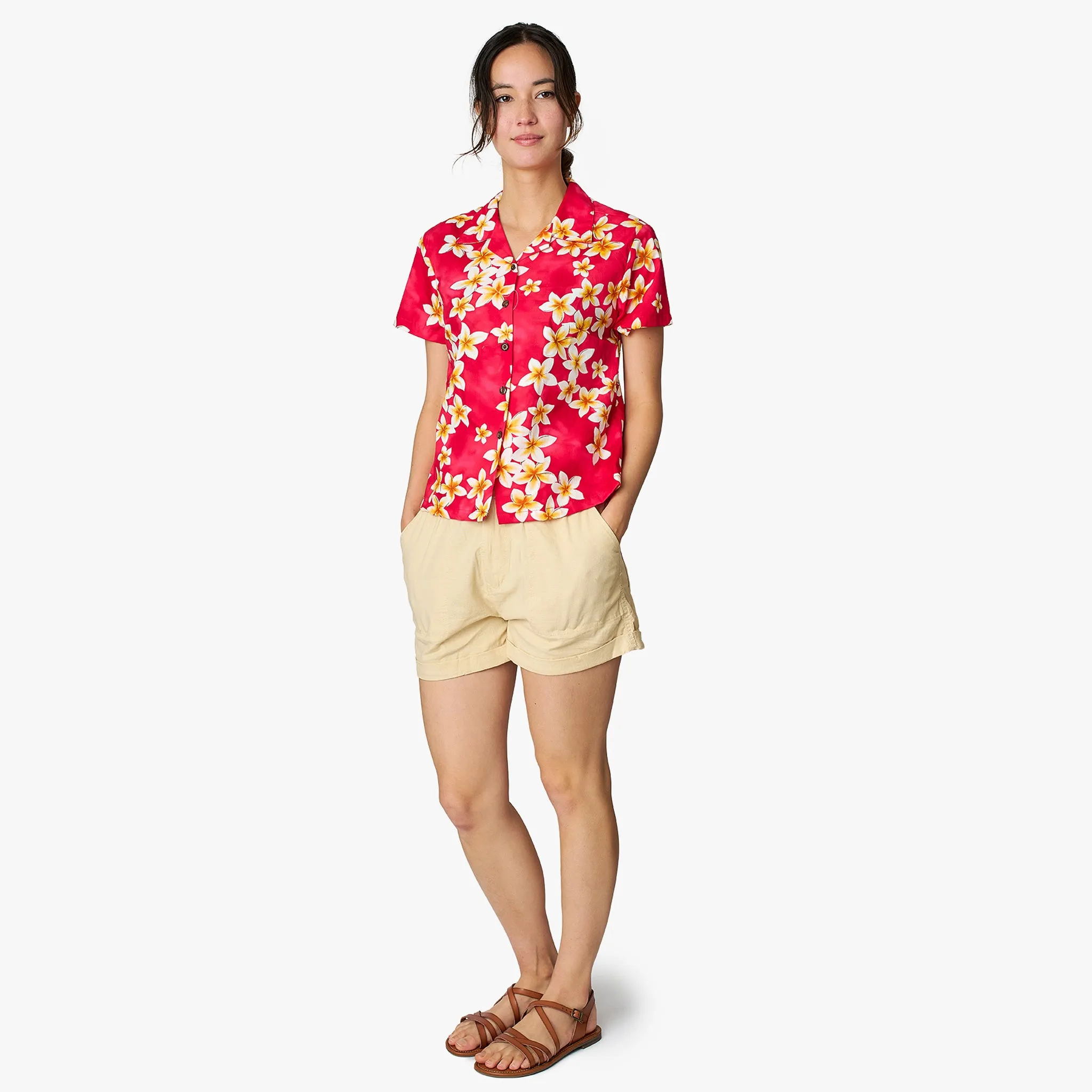 Plumeria Camp Blouse