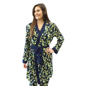 RS Lemon Drop Dreams Robe - Navy/Yellow