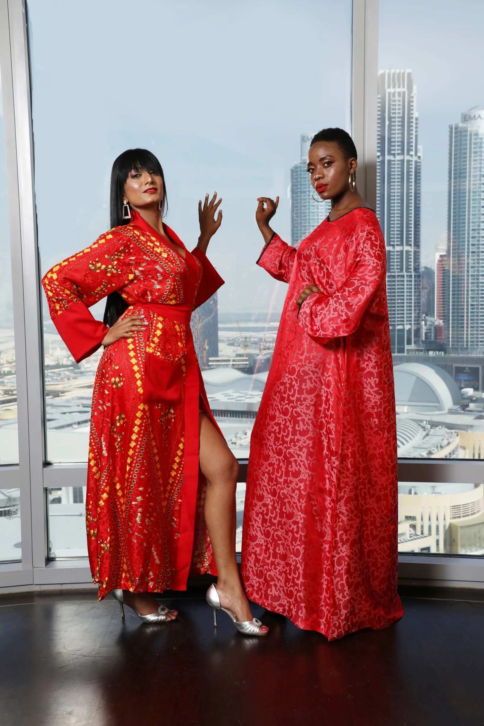 Set of 2- The Royal Red Kimono & Kaftan Set