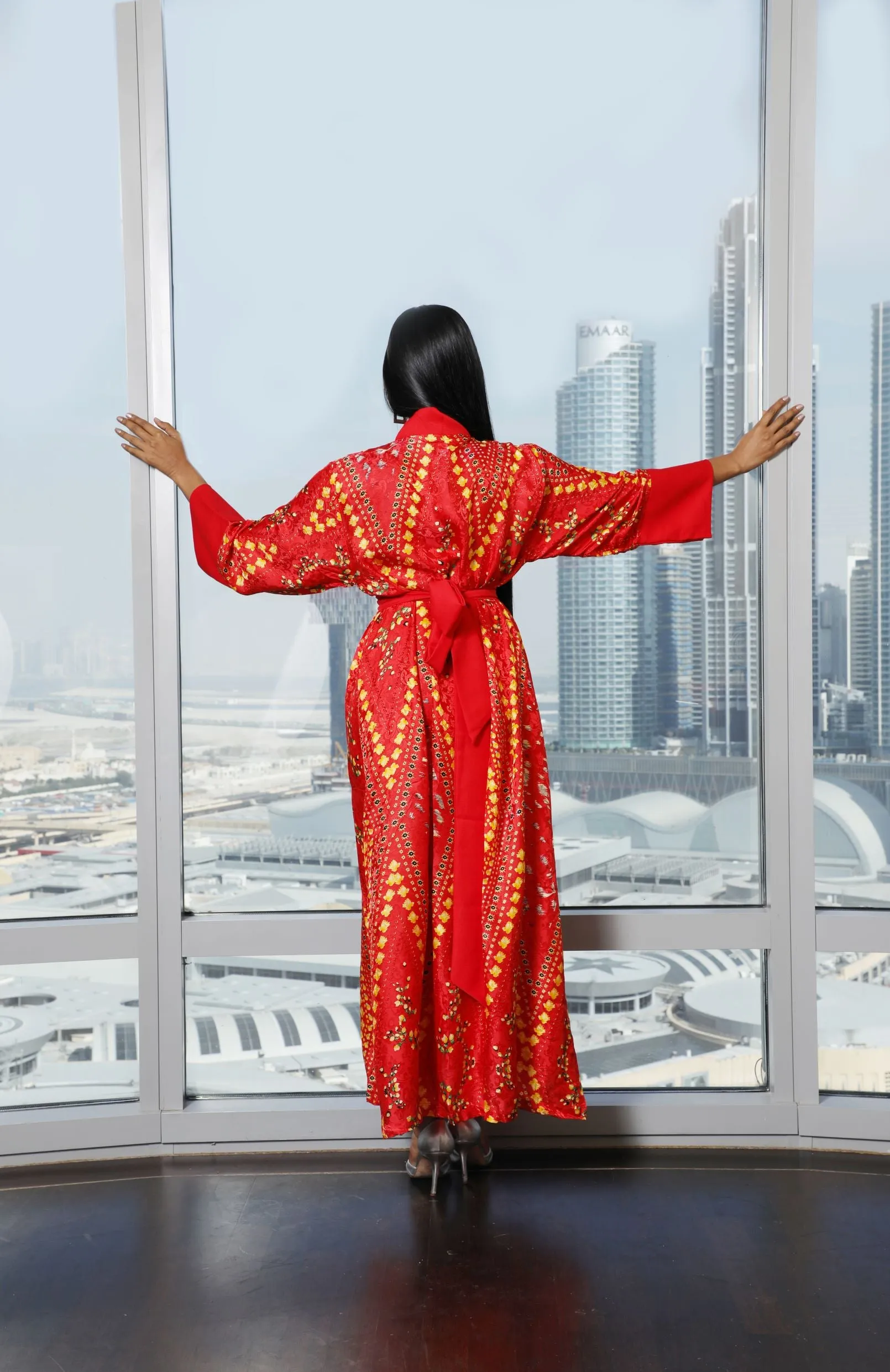 Set of 2- The Royal Red Kimono & Kaftan Set