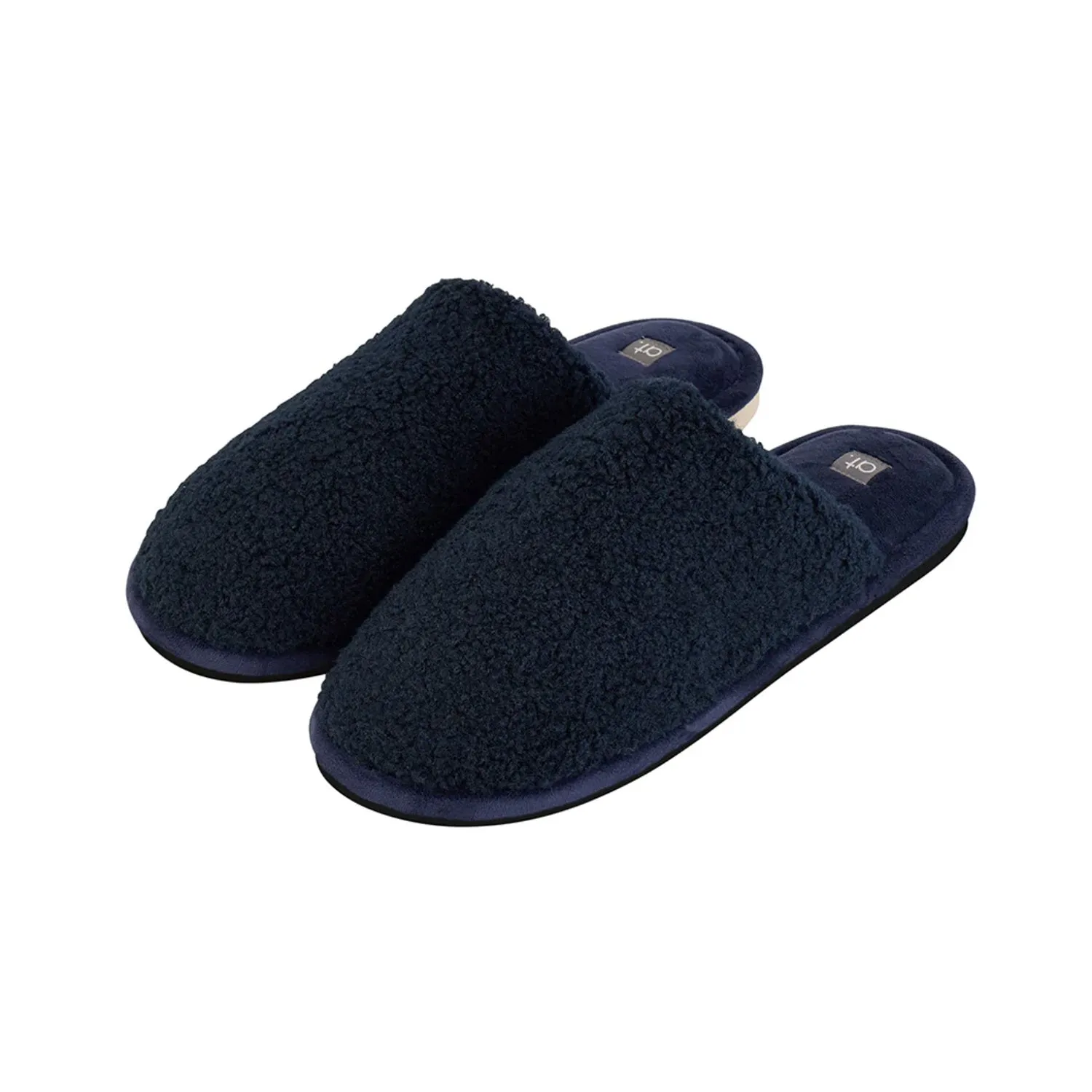 Slipper Mens Cosy Sherpa - Navy