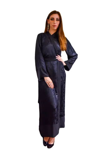 Sofia Long Silk Kimono Robe