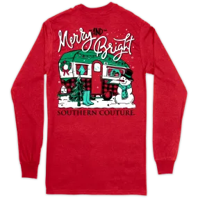 Southern Couture - Merry & Bright Camper, Long Sleeve Tee