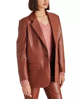 Steve Madden Imaan Blazer in Cognac