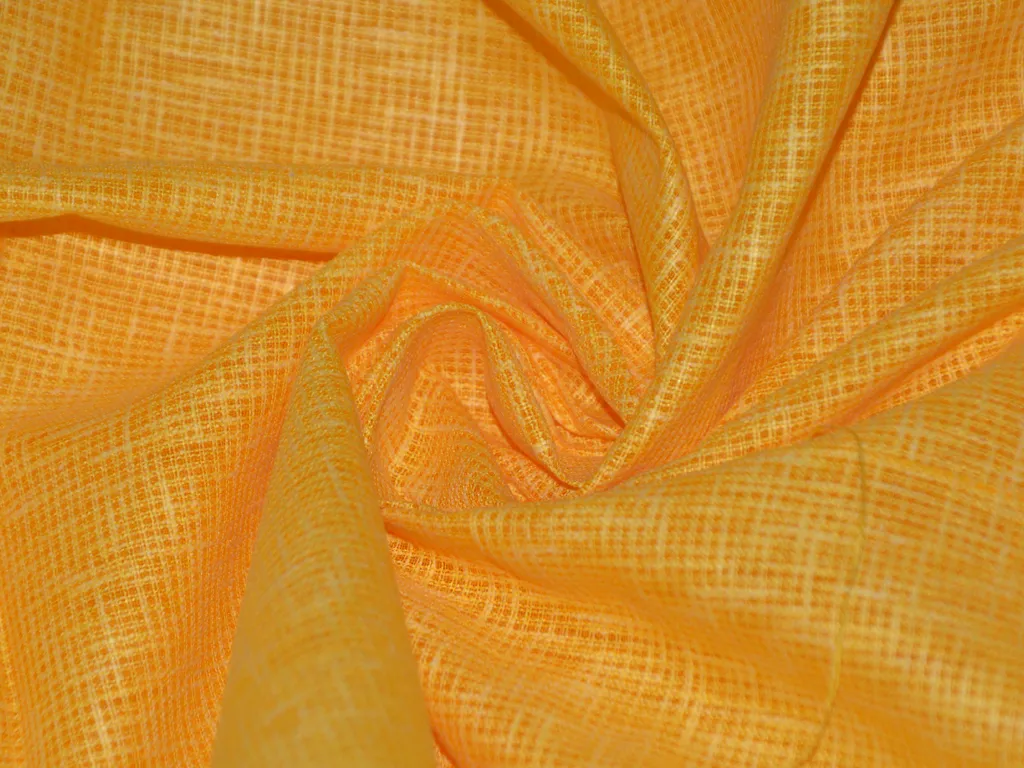 Sunny Yellow Loose Weave Superior Cotton Linen Fabric