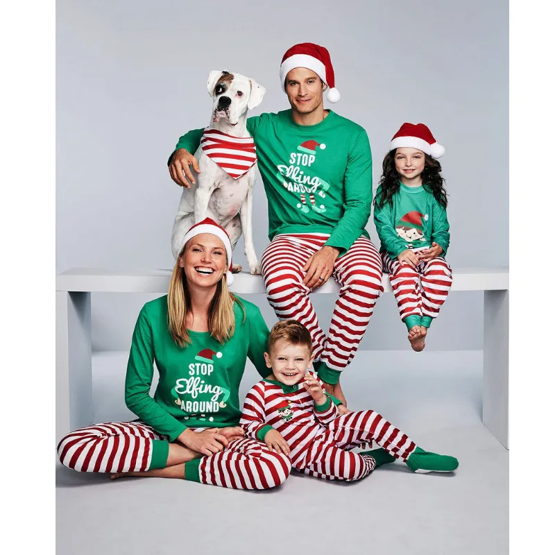 The Elf Christmas Family Matching Pajama Set