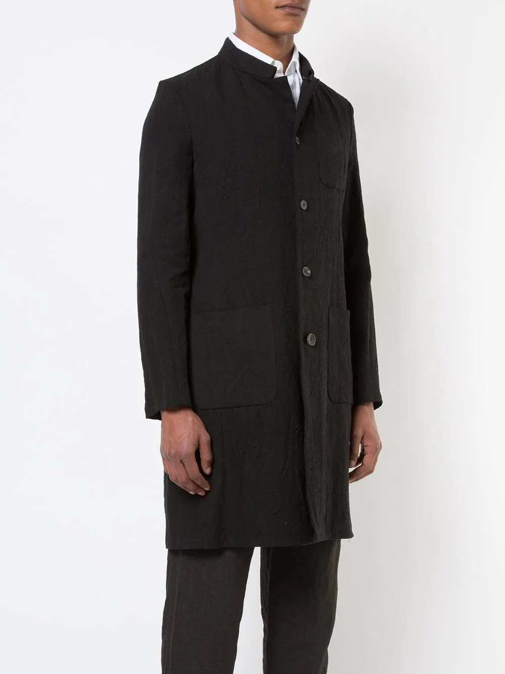 Washed Linen Canvas Work Coat