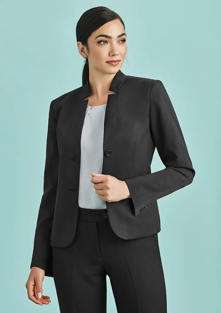 Womens Short Jacket with Reverse Lapel - 60113