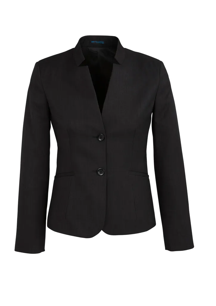 Womens Short Jacket with Reverse Lapel - 60113