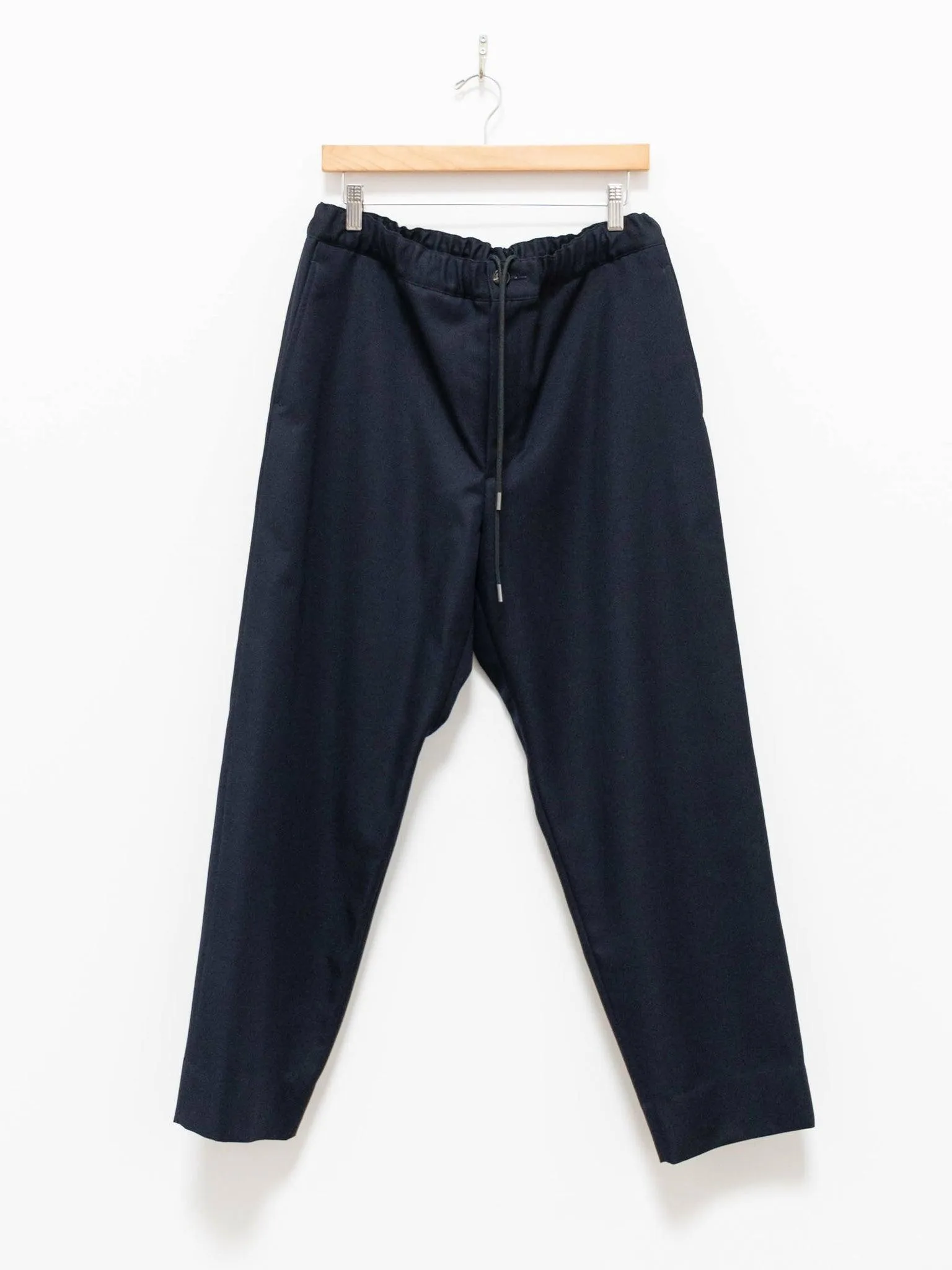 Wool Easy Slacks - Navy