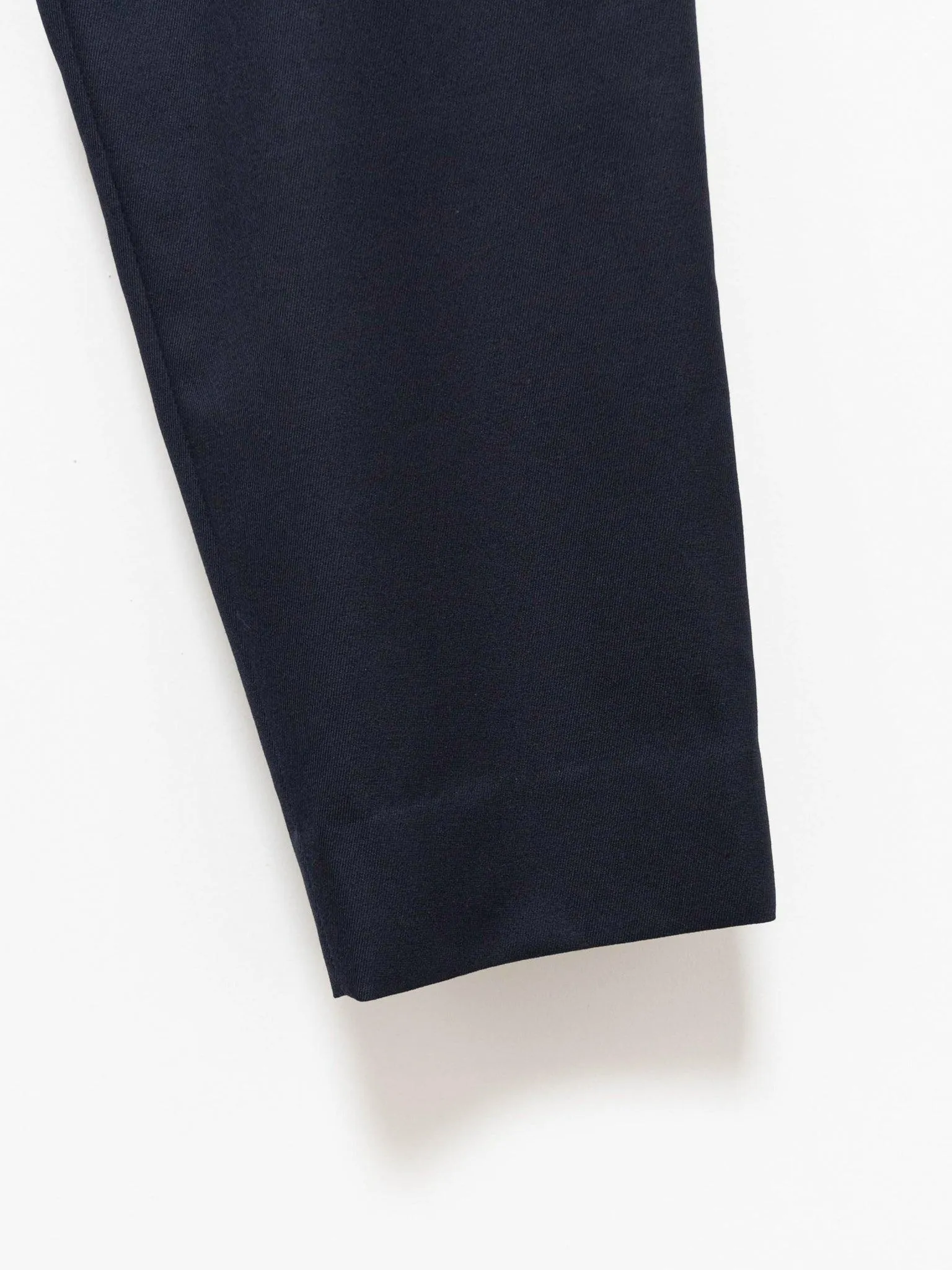 Wool Easy Slacks - Navy